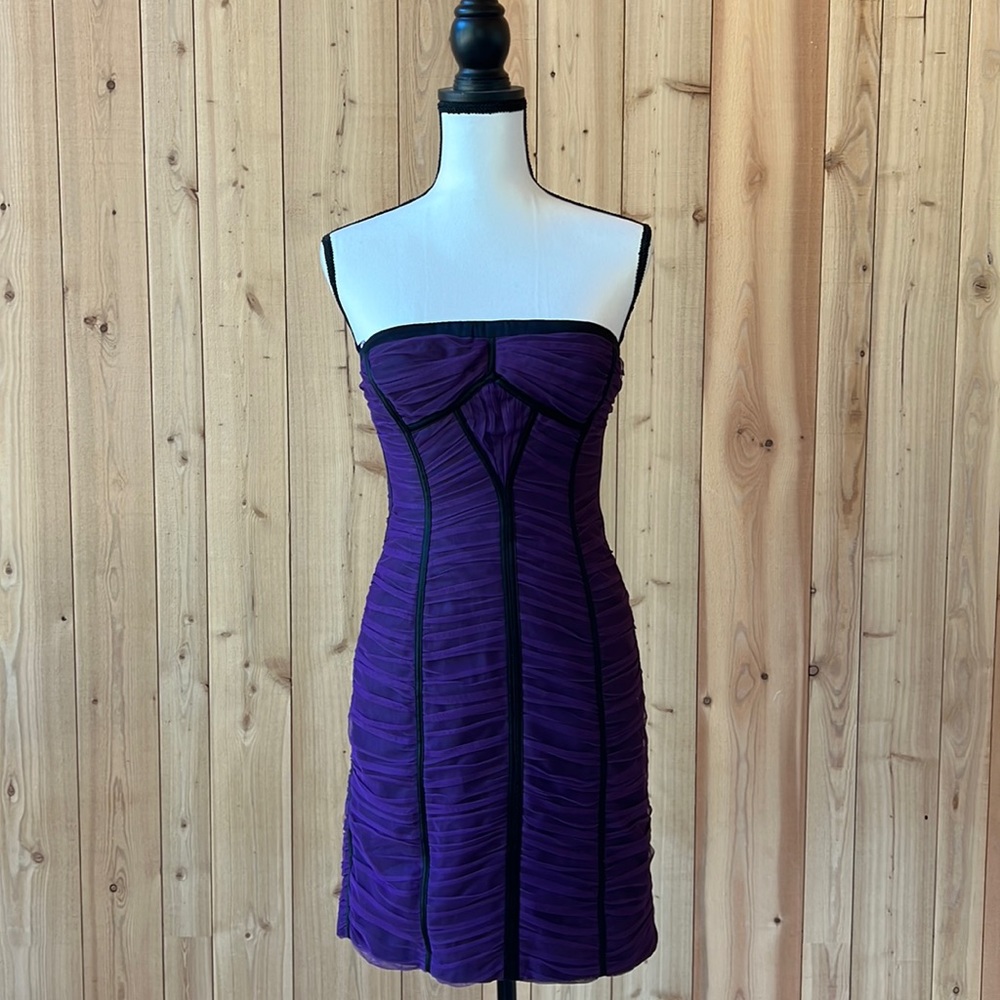 BCBG Maxazria Purple Bustier Dress US6